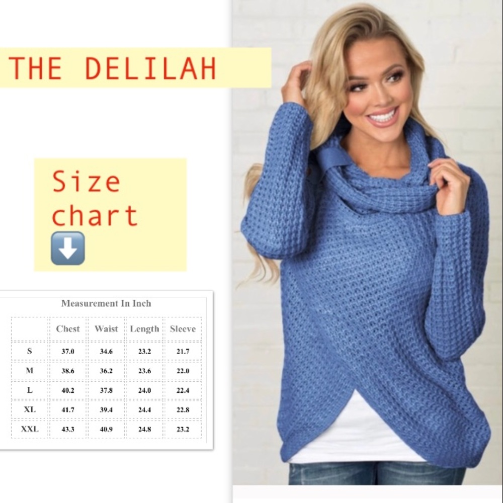 JUST IN ❣️✳️ HOST PICK ♥️DELILAH ❤️ FALL Sweater - Picture 5 of 6
